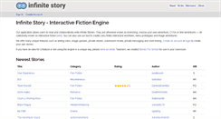 Desktop Screenshot of infinite-story.com