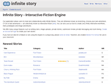 Tablet Screenshot of infinite-story.com